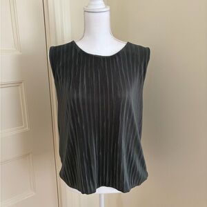 Elegant Olive Green Sleeveless Top